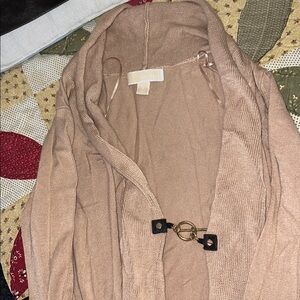 Michael kors  Tan toggle sweater  size small